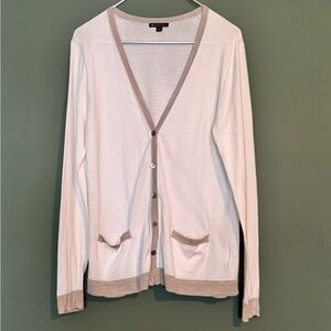 Women's Cream Cardigan Sweater